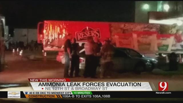 Ammonia Leak Prompts Evacuation Overnight At Vaughan Foods In Moore