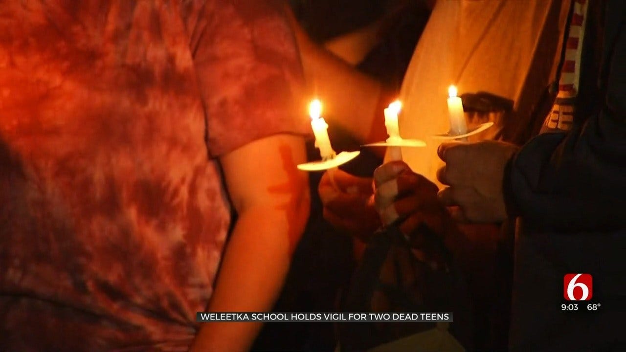 Weleetka Community Holds Vigil For Boys That Died From Apparent Carbon Monoxide Poisoning