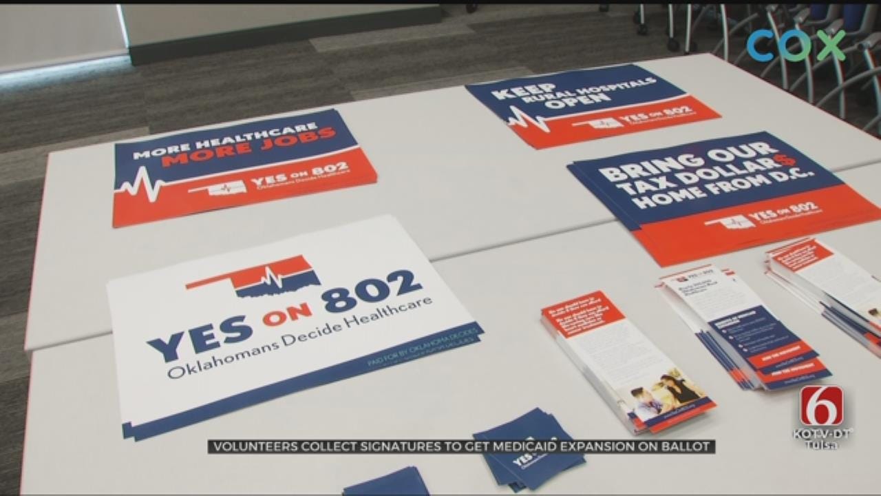 Volunteers Join 'Yes On 802' Oklahoma Medicaid Expansion Petition Drive