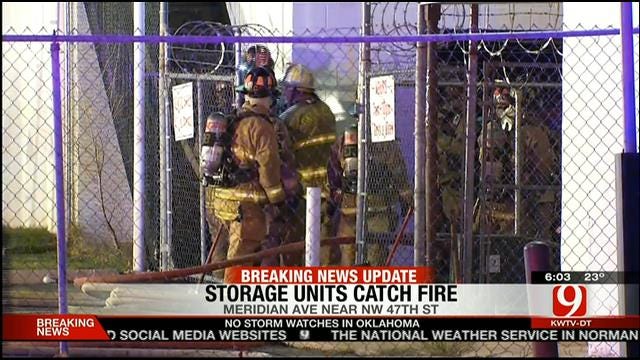 Officials: Homeless Man Burned In Fire At Warr Acres Storage Unit