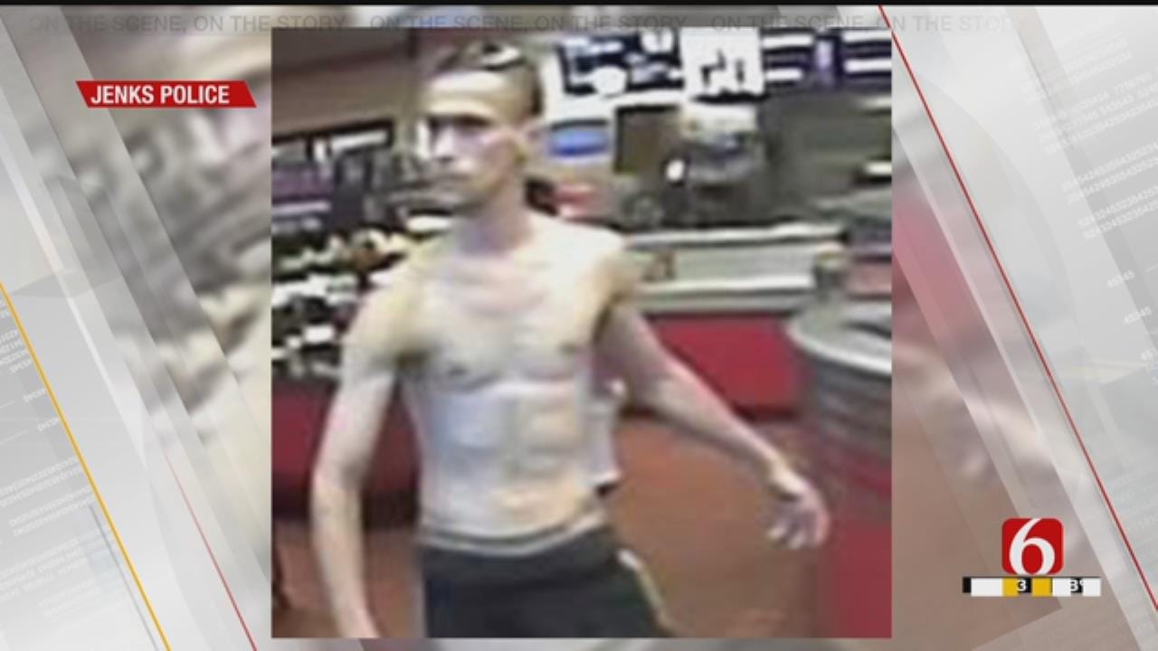Jenks Police Release Photos Of Man Sought In Credit Card Fraud
