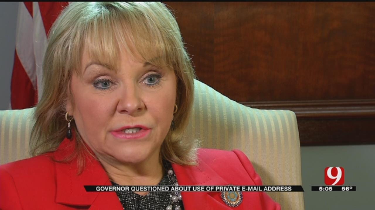 Fallin Addresses Use Of Private Email Account