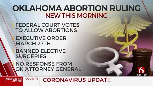 Federal Appeals Court Rules Abortions Can Continue During Coronavirus Pandemic