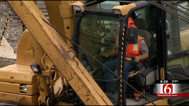 Crews Clean Up Derailment At Tulsa BNSF Railway Yard