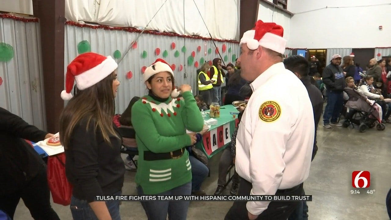 Tulsa Firefighters Team Up With Hispanic Community To Build Trust