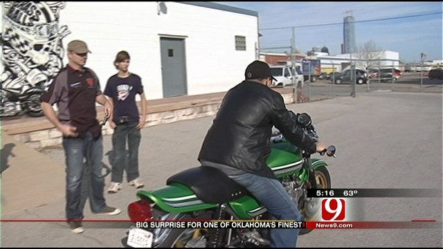 Oklahoma Veteran Receives 'New' Vintage Bike