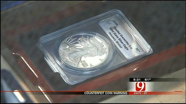 Oklahoma Coin Dealer Warns Of Counterfeit Gold, Silver Coins