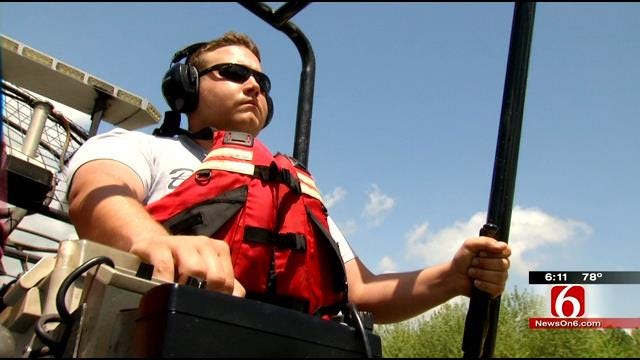 Illinois River Firefighters Train In Airboat Emergency Response