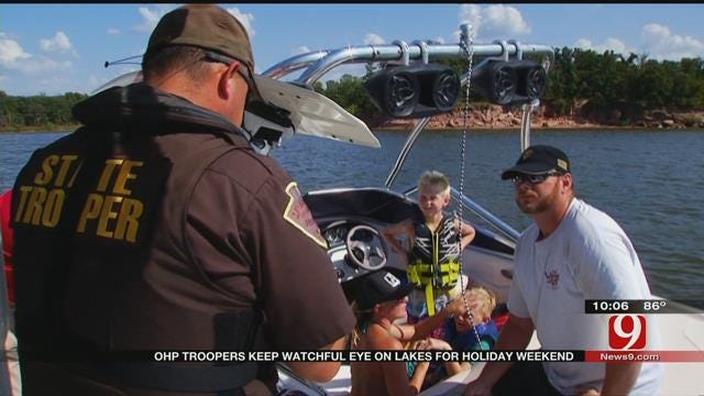 Troopers Hard At Work Patrolling Lakes During Holiday Weekend