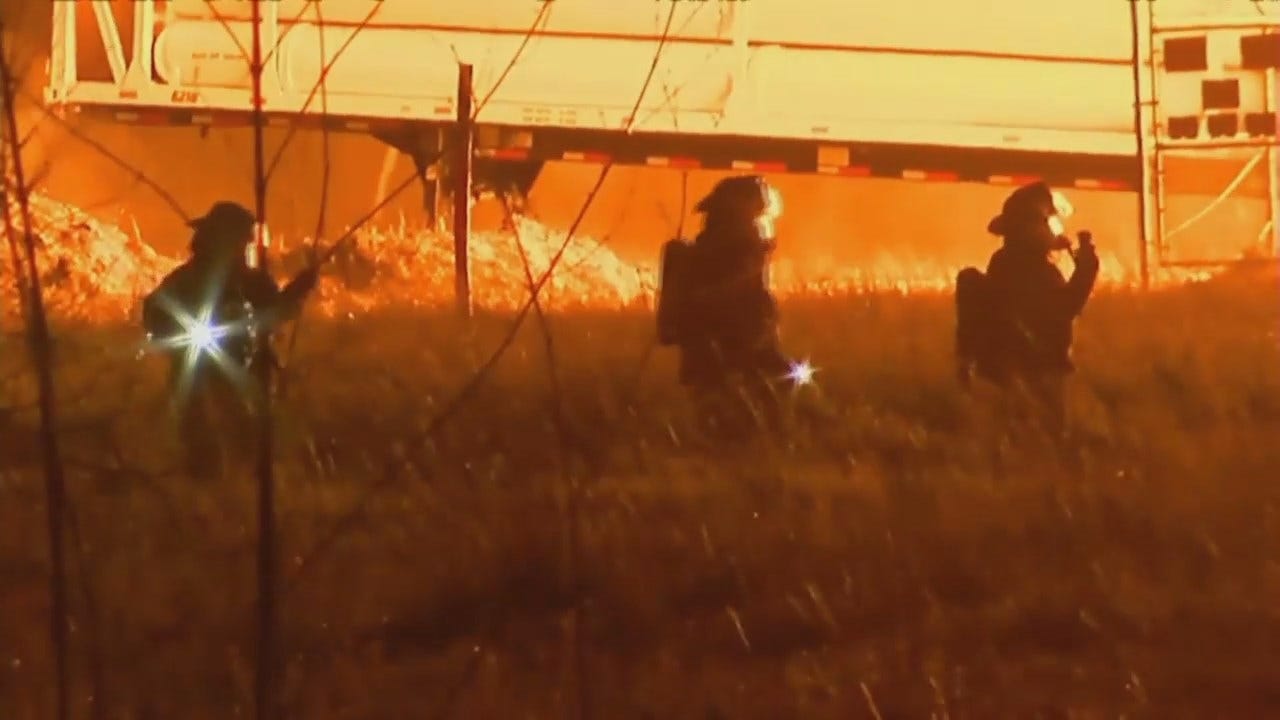 WEB EXTRA: Video From Scene Of Louisiana Pipeline Fire