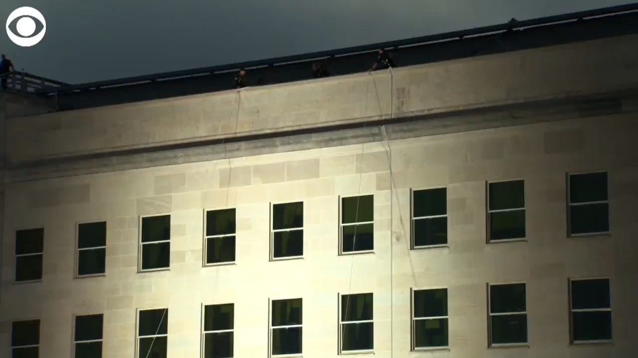 WATCH: US Flag Unfurled At Pentagon For 9/11 Anniversary