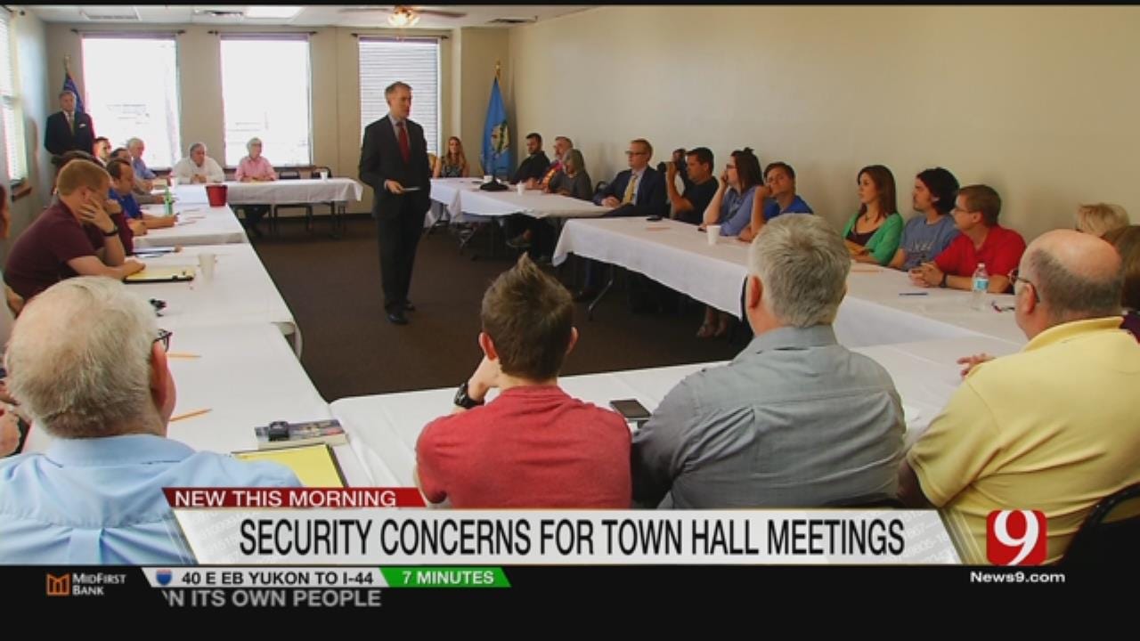 OK Congressmen Increase Security For Protesters At Town Hall Events