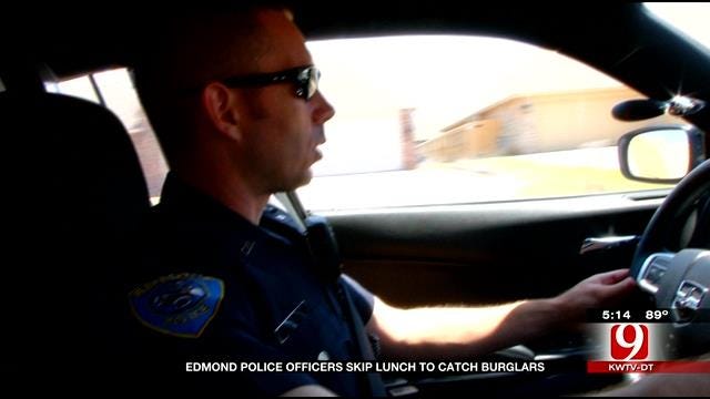 Edmond Police Officers Skip Lunch to Nab Burglars