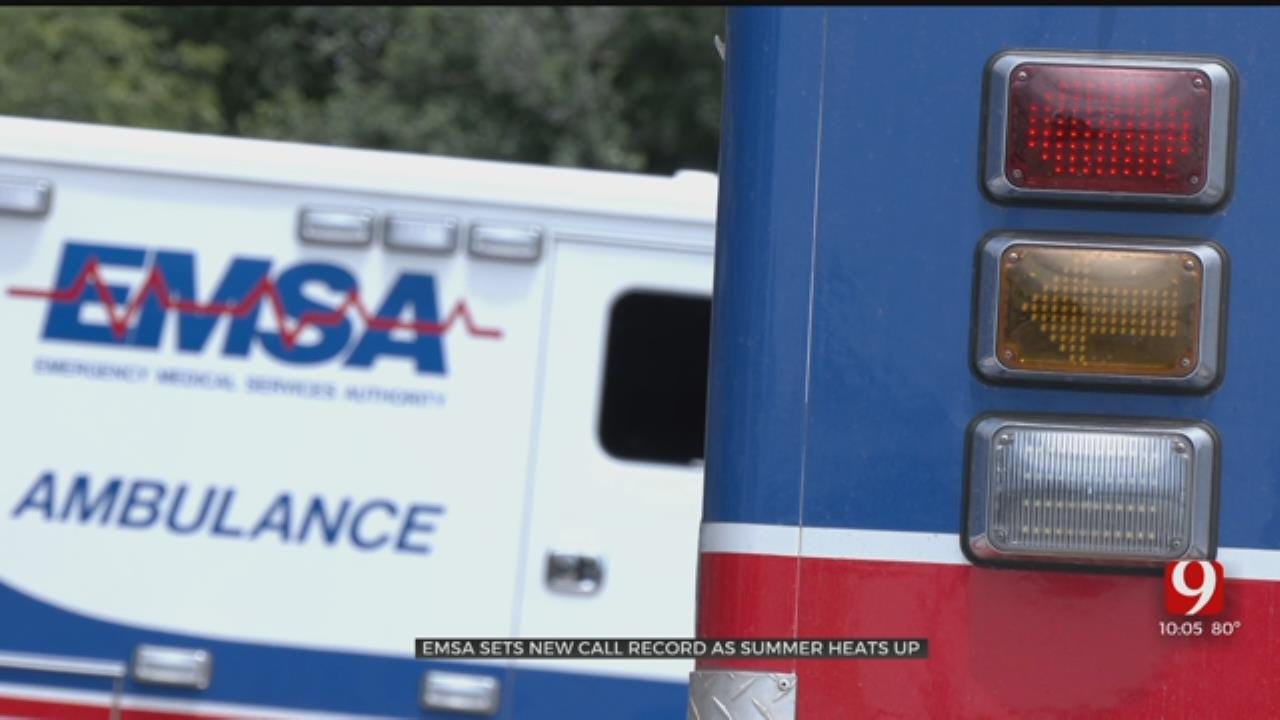OKC EMSA Sets New Record For Patient Transports As Summer Heats Up