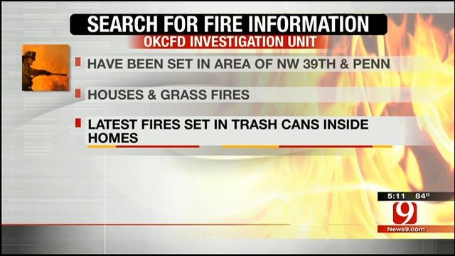 OKC Fire Investigation Seek Information In Recent Fires