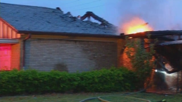 Arson Destroys Vacant East Tulsa House