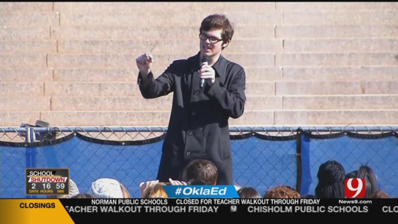 Students Join Teachers, Share Passionate Speeches At State Capitol