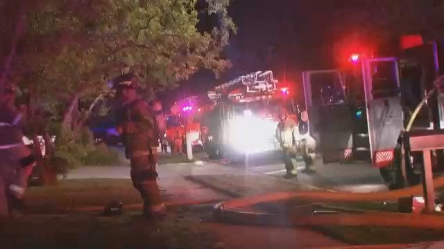 WEB EXTRA: Video From Scene Of East Tulsa House Fire