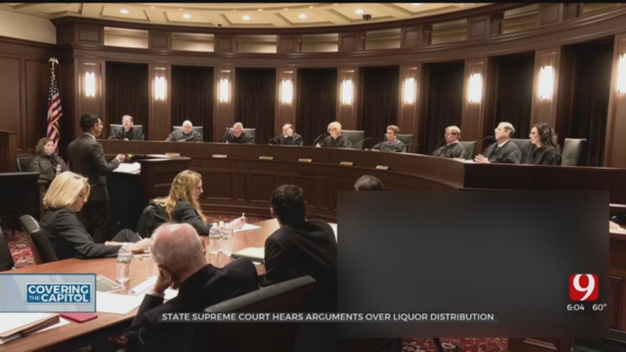 Oklahoma State Supreme Court Hears Argument Over Liquor Distribution
