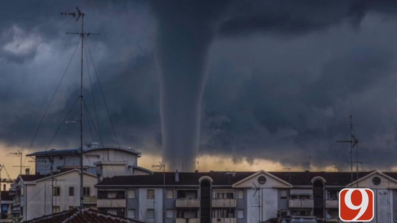 WEB EXTRA: MWC Couple Speaks To News 9 About Seeing Tornado In Italy