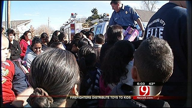 OKC Firefighters Deliver Christmas Toys