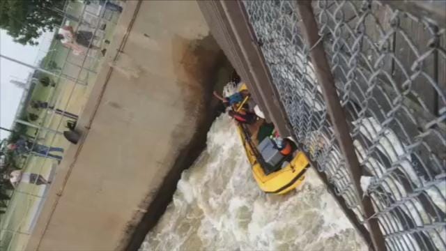 WEB EXTRA: Cell Phone Video Of Arkansas River Rafters In Trouble