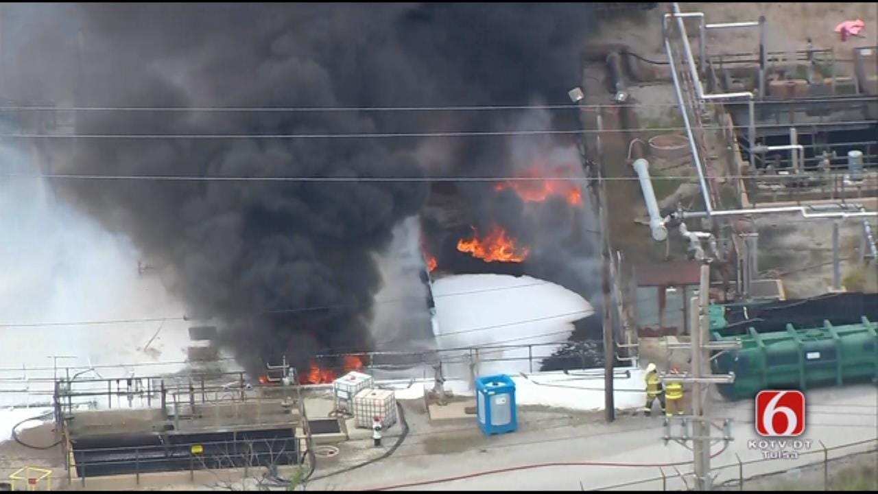 Osage SkyNews 6 HD: Fire At Tulsa Refinery
