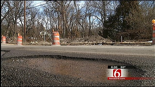 Potholes Plague City Of Tulsa After Winter Storm