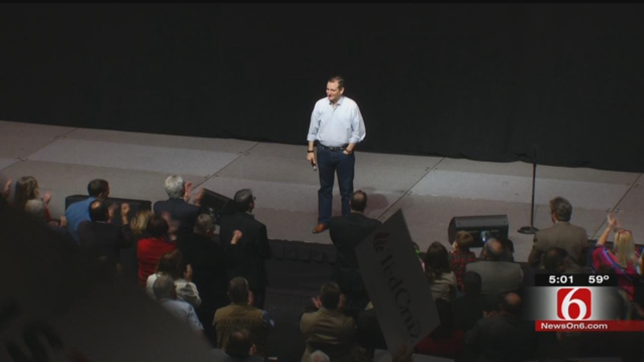 Ted Cruz Holds Campaign Rally At Tulsa's ORU Mabee Center