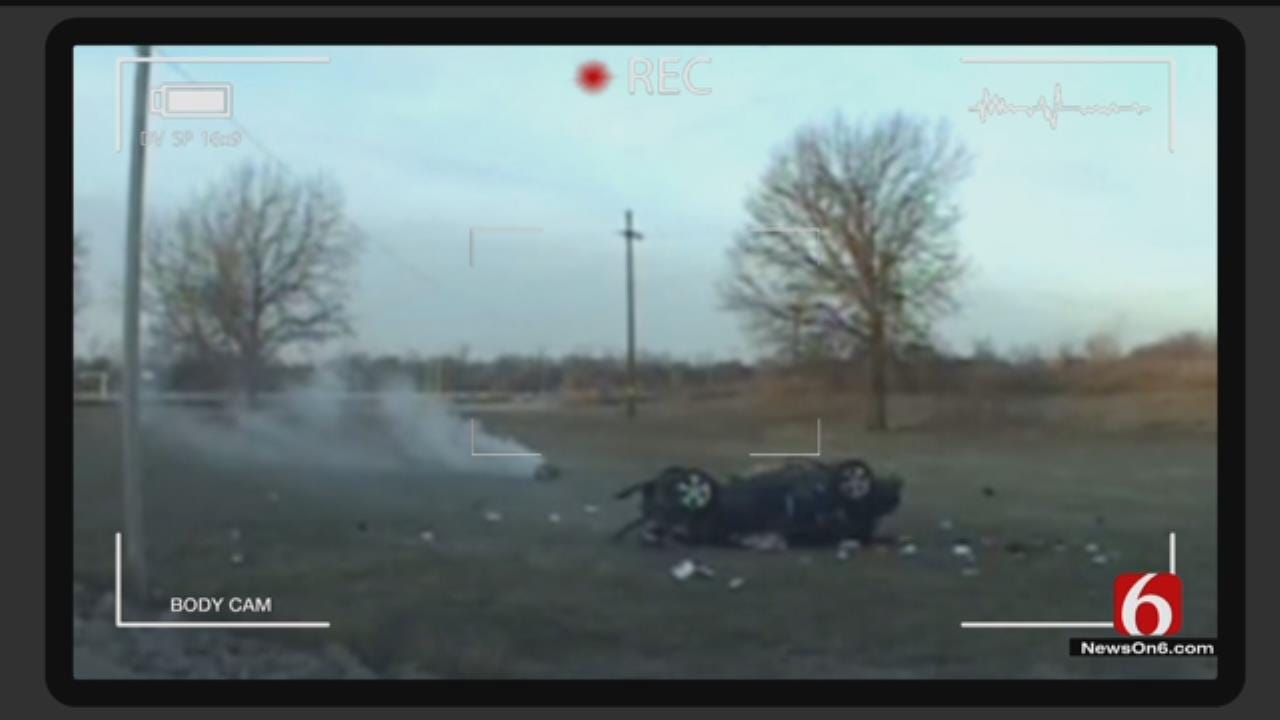 OHP: Dashcam Video Shows Moments After 7-Year-Old Crashed Stolen Car