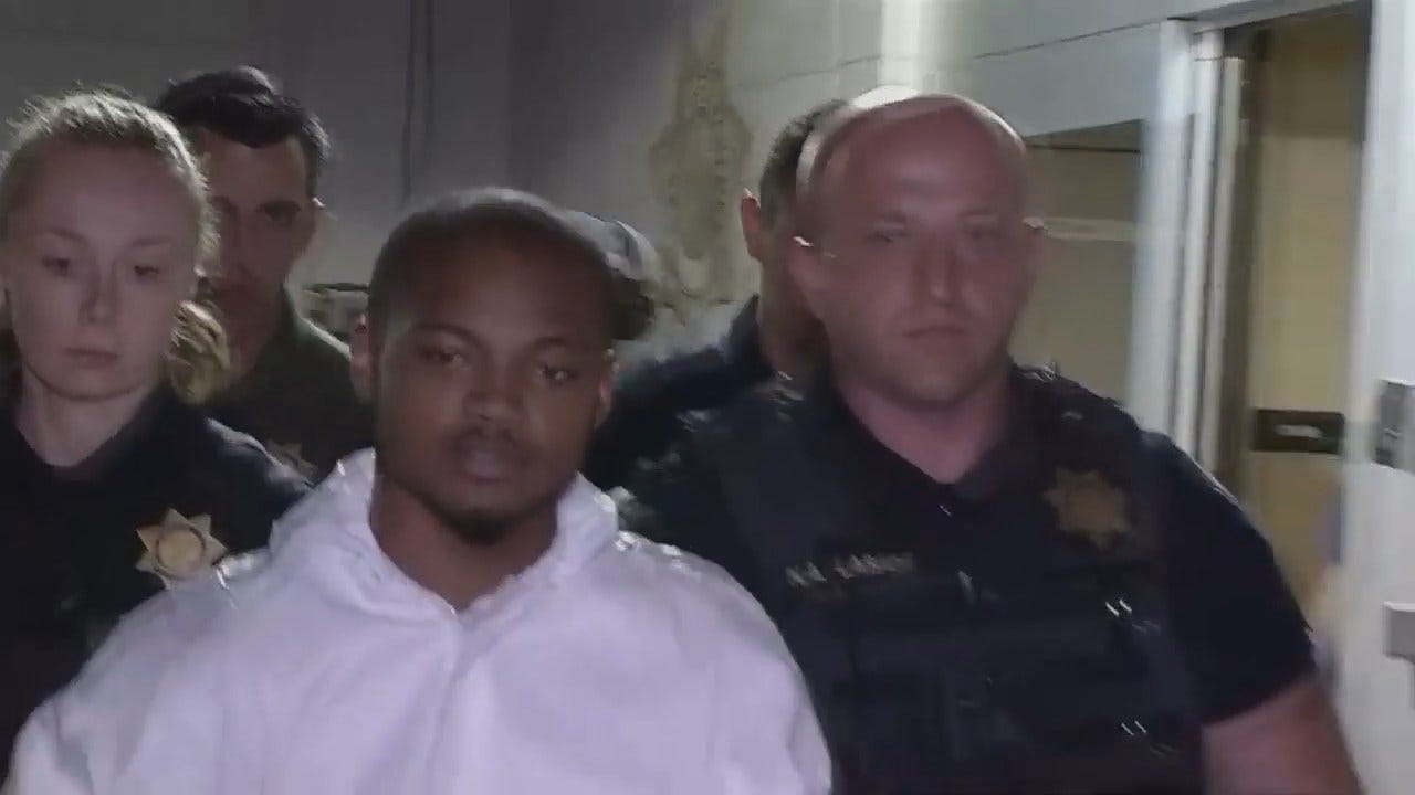 WEB EXTRA: Video Of Tulsa Murder Suspect Rick Davison Following His Arrest