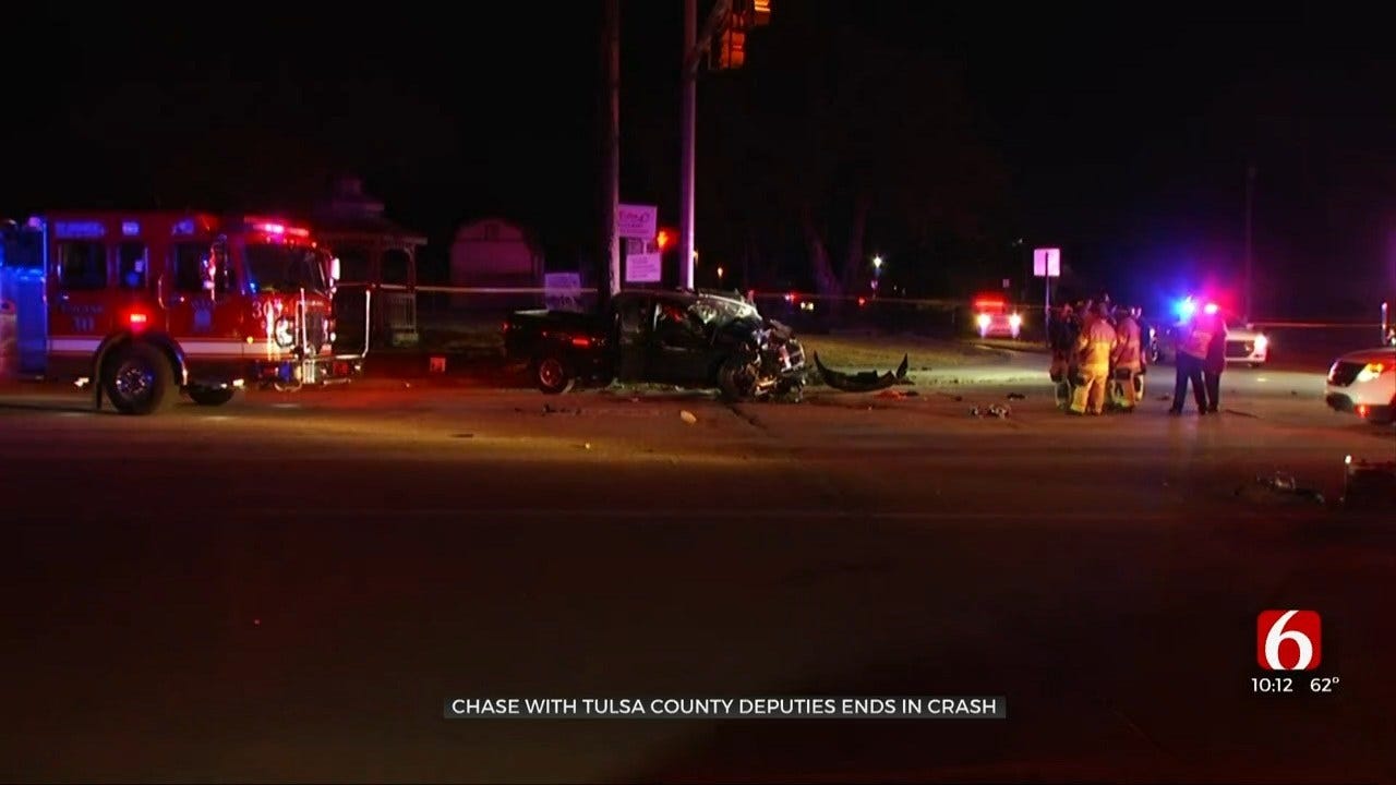Tulsa County Pursuit Ends In Fatal Crash