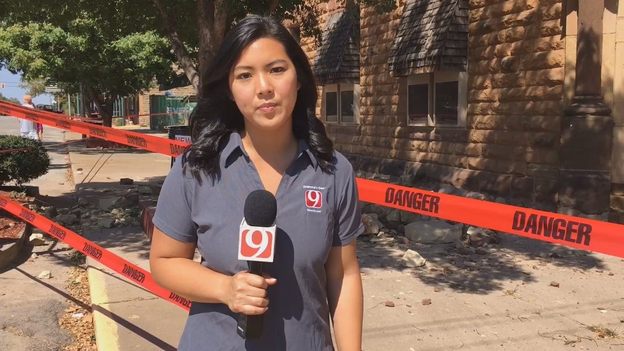 WEB EXTRA: News 9's Tiffany Liou In Pawnee After Earthquake