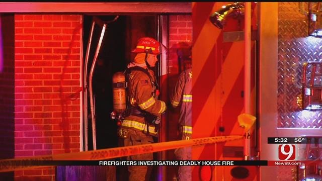 Crews Investigating Fatal House Fire In Midwest City