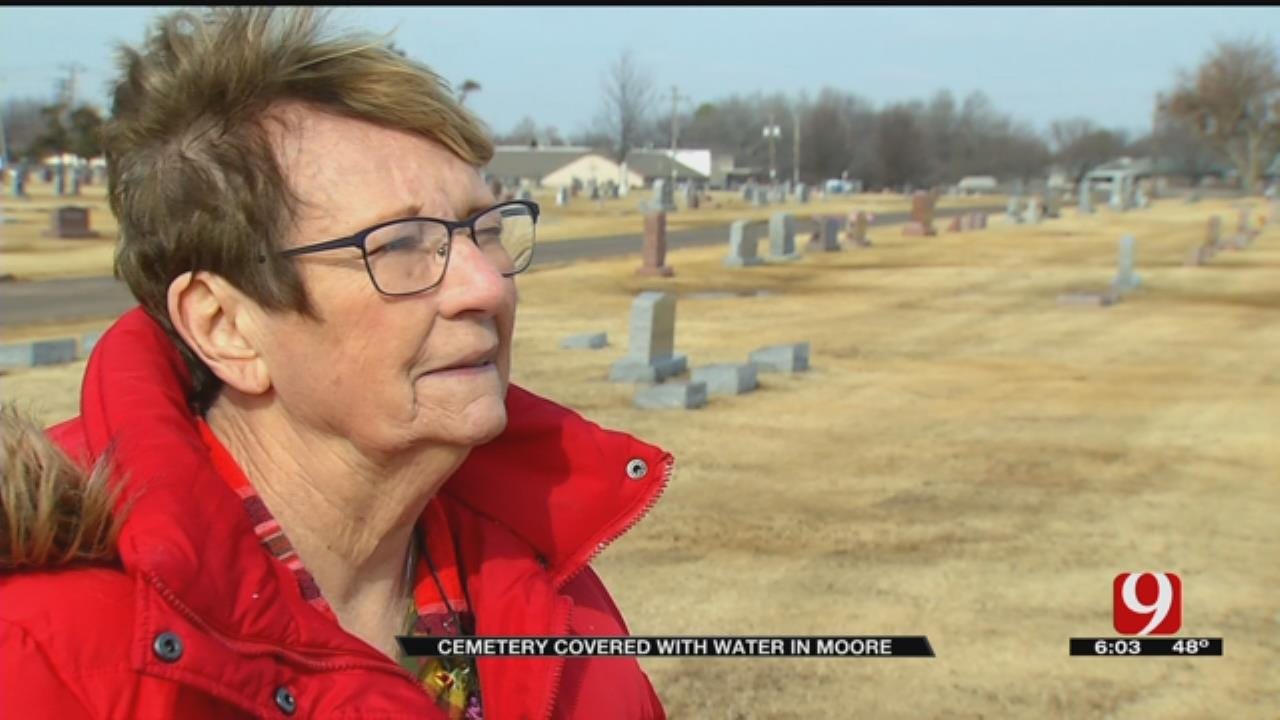 Woman Says 'City Needs To Do A Heck Of A Lot Better' After Moore Cemetery Floods