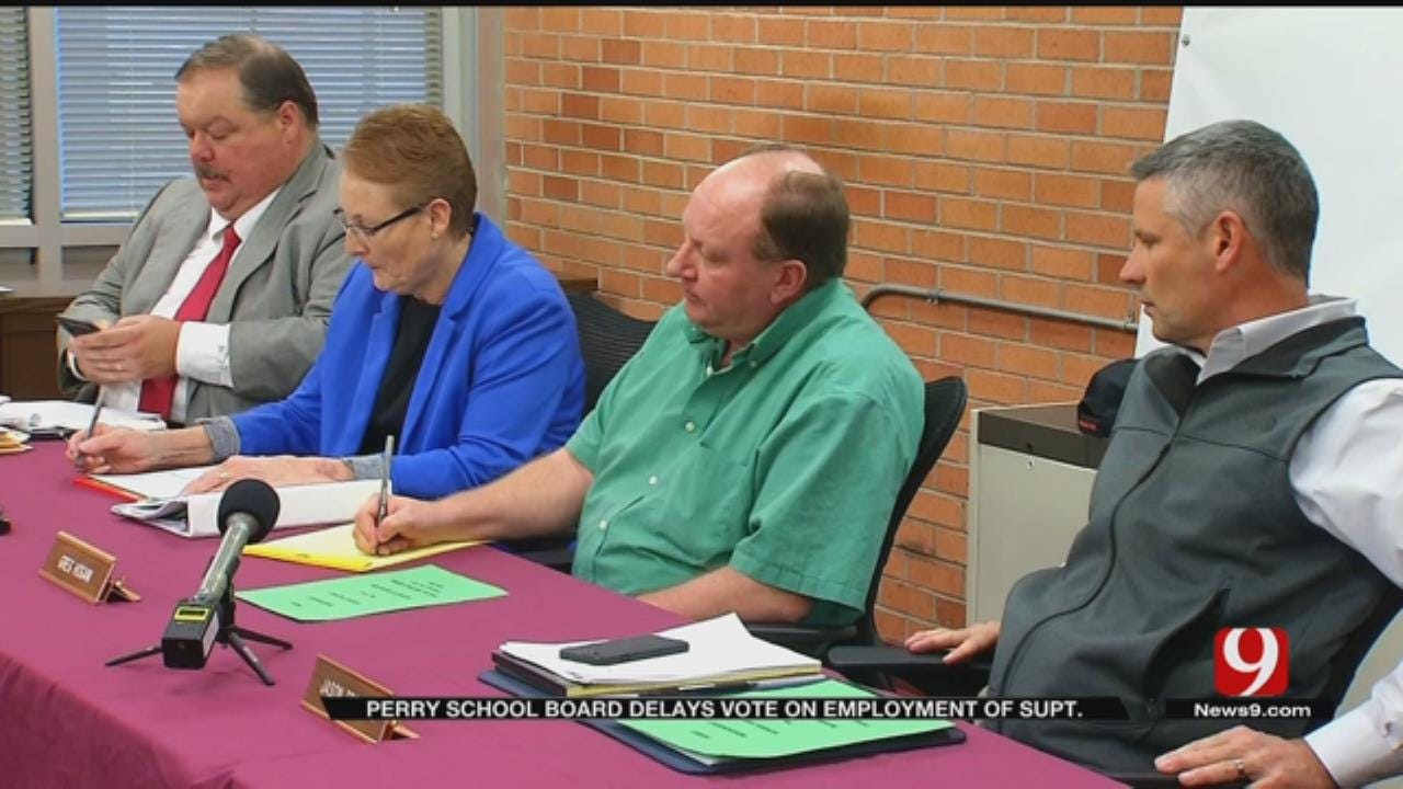 Perry School Board Delays Vote On Employment Of Supt.