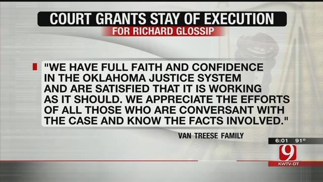 Court Of Appeals Grants Stay Of Execution For Richard Glossip