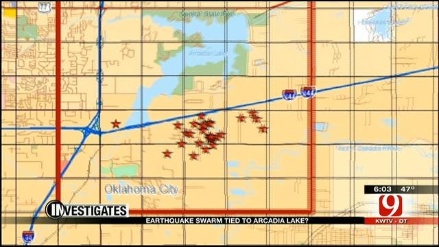Latest Swarm Of OK Earthquakes Could Be Tied To Lake Arcadia