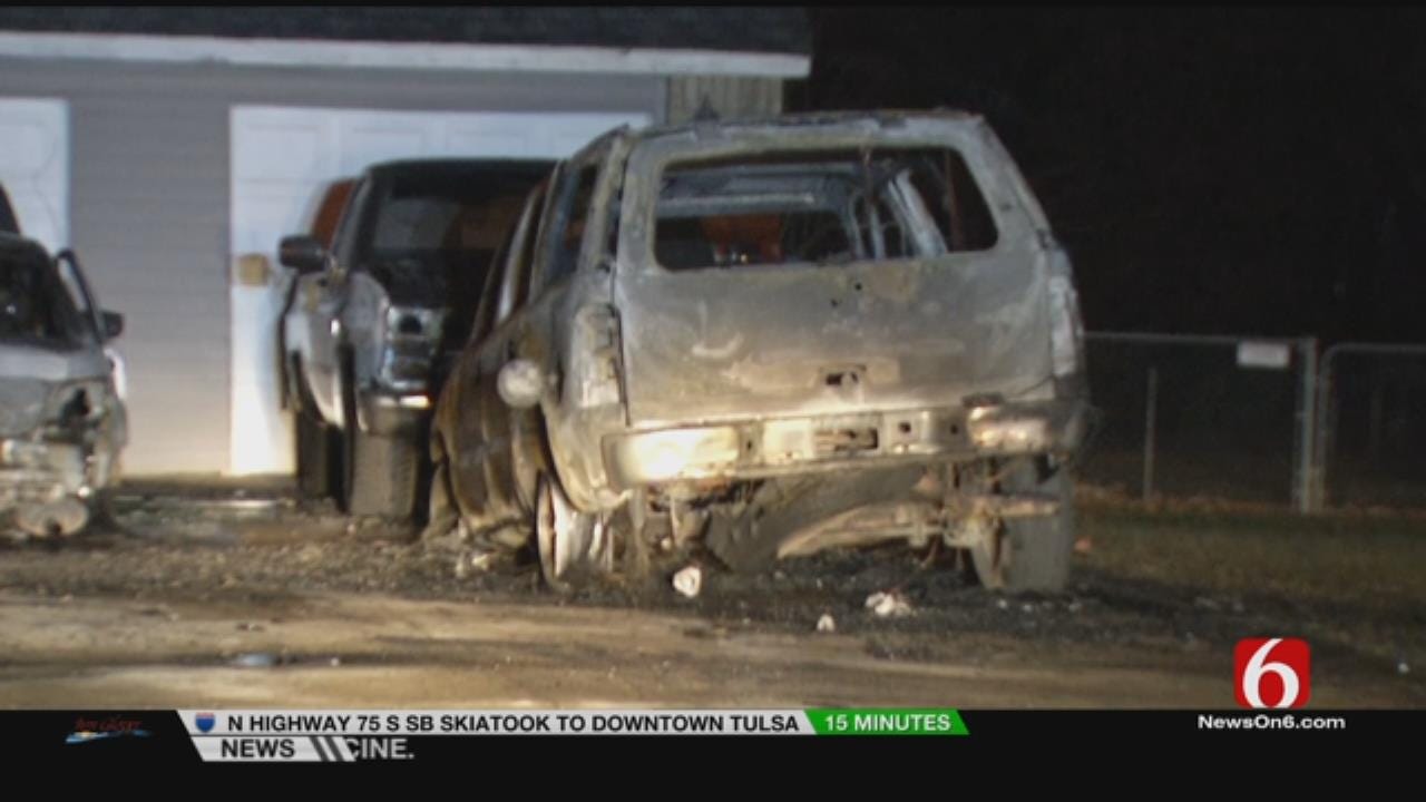Fire Destroys Three Vehicles Outside Turley Home