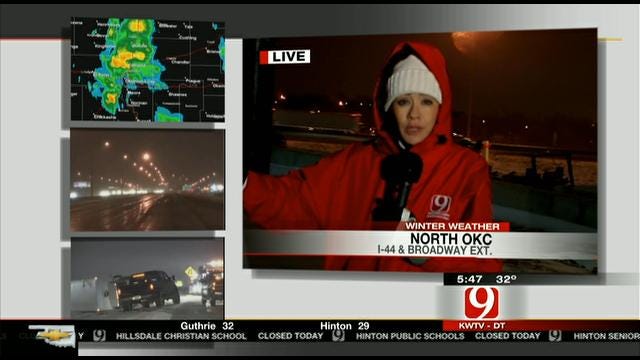 News 9's Bobbie Miller On Road Conditions