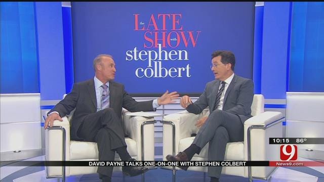 David Payne Sits Down With Late Show Host Stephen Colbert