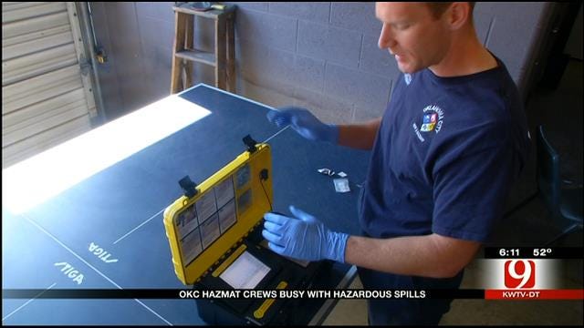 OKC Hazmat Crews Busy With Hazardous Spills