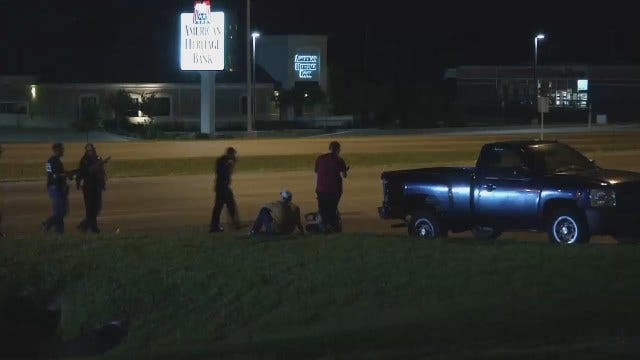 WEB EXTRA: Video From Scene At End Of Police Chase In Sand Springs