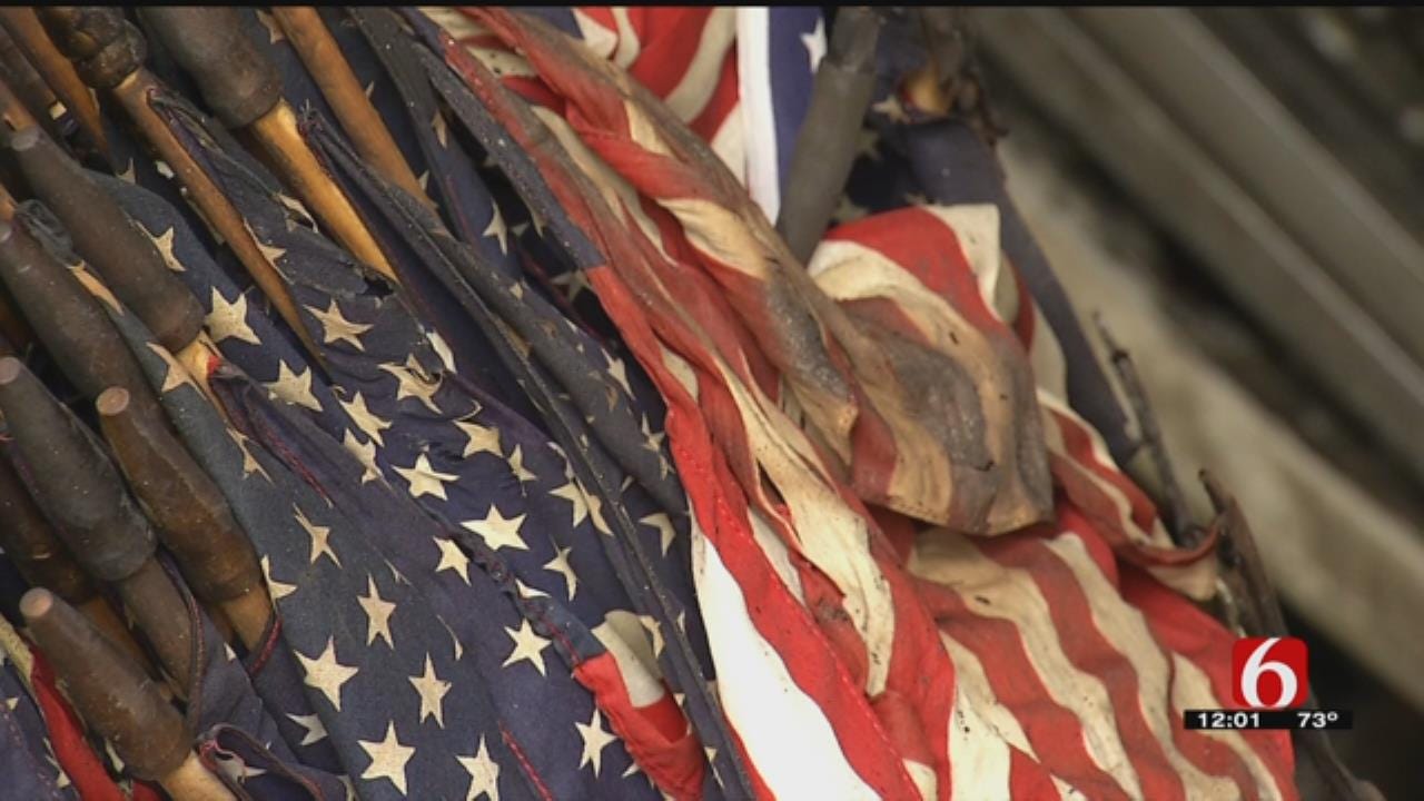 Hundreds Of American Flags Destroyed In Tulsa American Legion Fire