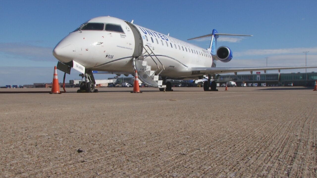 United Airlines Rolls Out New Airplane To Serve Tulsa