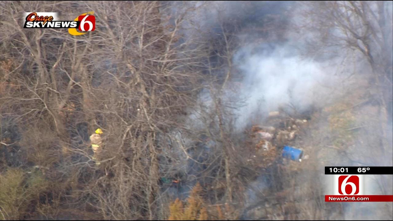 Five Departments Work Together To Fight Turley Grass Fire