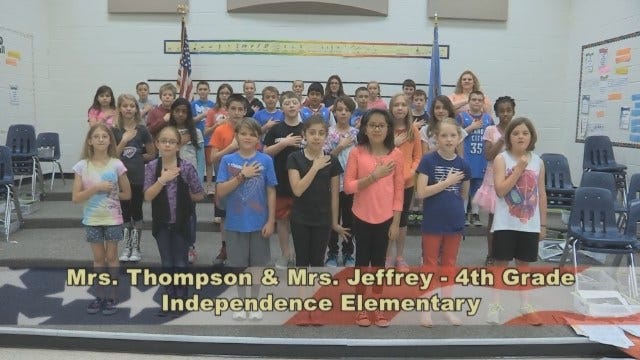 Mrs. Thompson & Mrs. Jeffrey's 4th Grade Class At Independence Elementary School