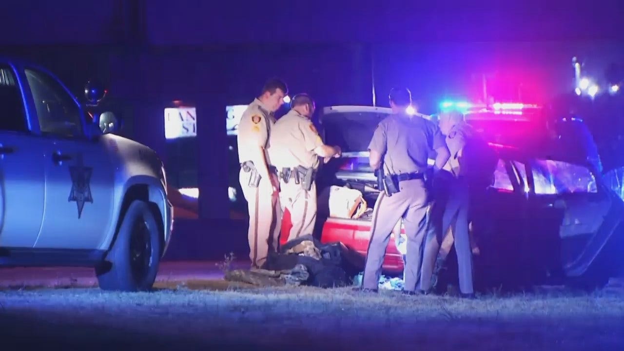 WEB EXTRA: Video From Scene At End Of Tulsa County Deputy Chase