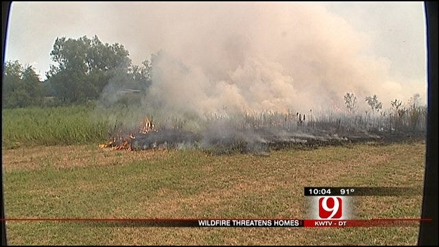 Firefighters Fought SE OKC Grassfire, Trailers And Barn Destroyed