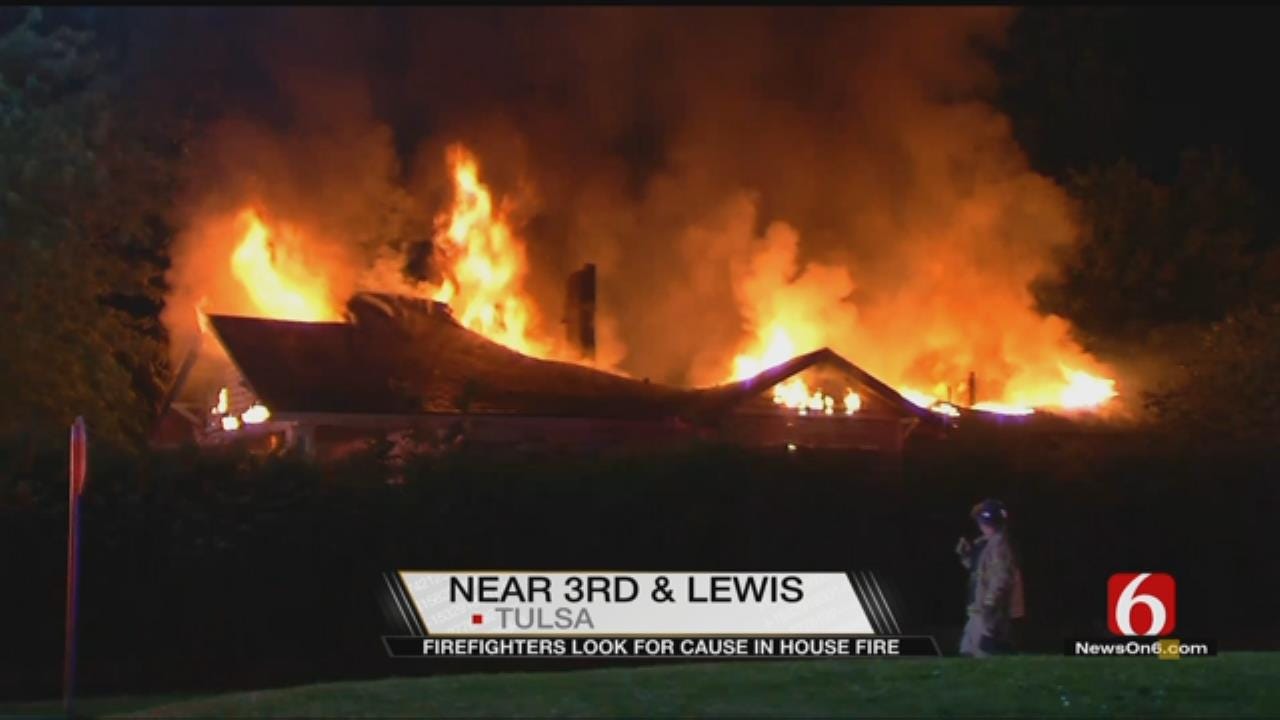Fire Destroys Tulsa Home Near 3rd And Lewis